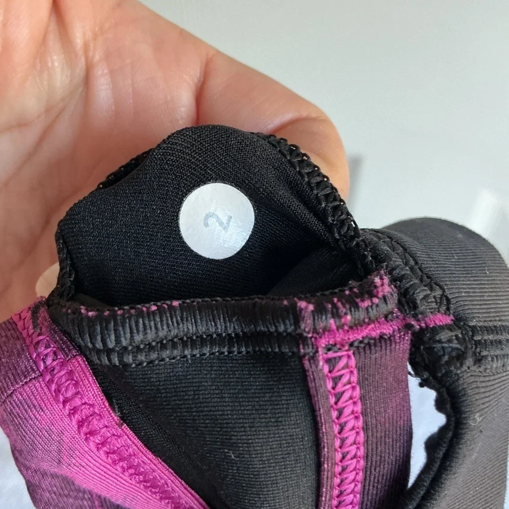 lululemon athletica Pink and Black Sports Bra